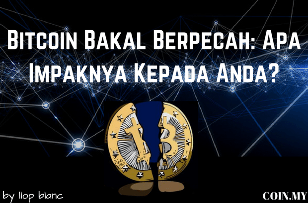 An image on a post about bitcoin split