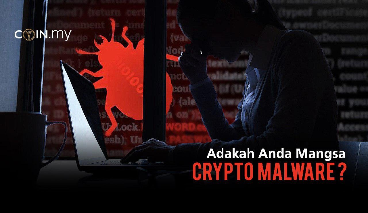 an image on a post on crypto malware