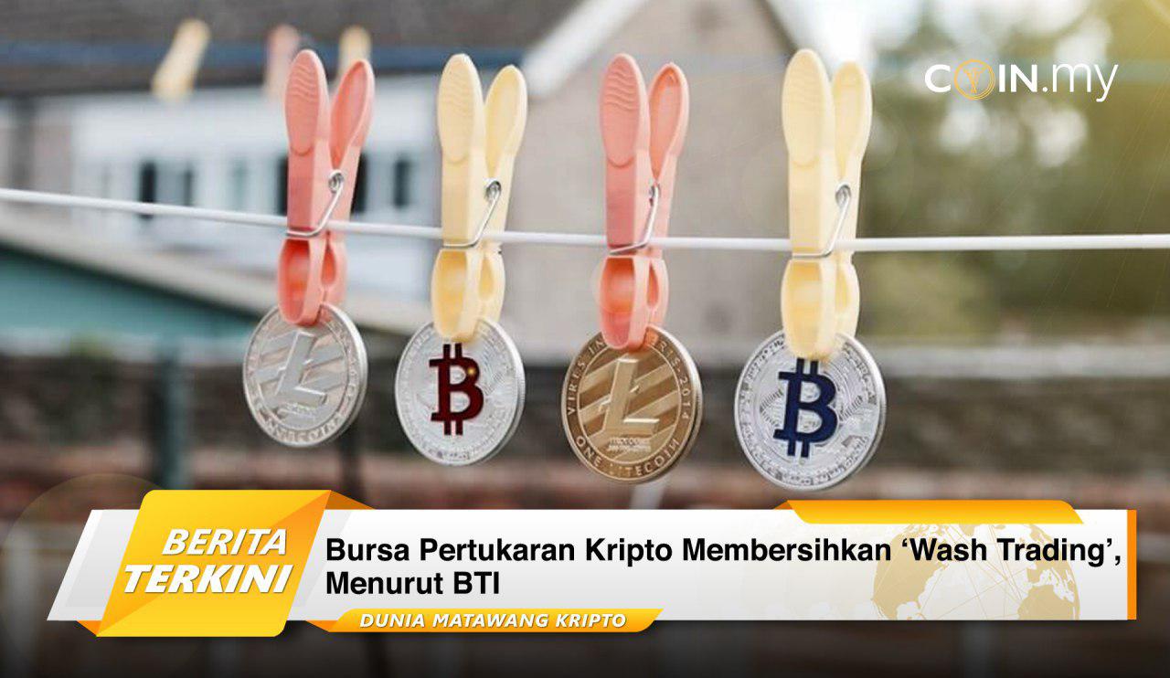 an image on a post on wash trading bti